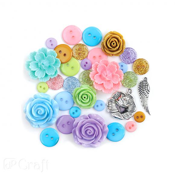 Dodatki CHARM & DECO - so pastel, 32 szt.