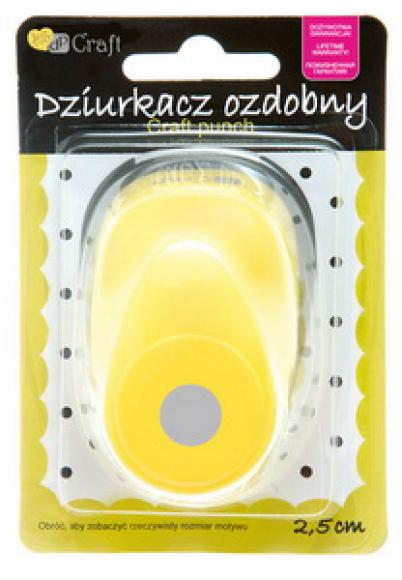 Dziurkacz ozdobny, 2,5 cm, koło 3 (1,9 cm)