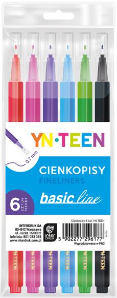 Cienkopisy BASIC LINE, 6 szt.