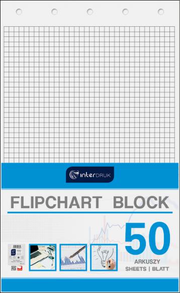 Blok do flipcharta, kratka, 50 arkuszy, 640 x 1000 mm