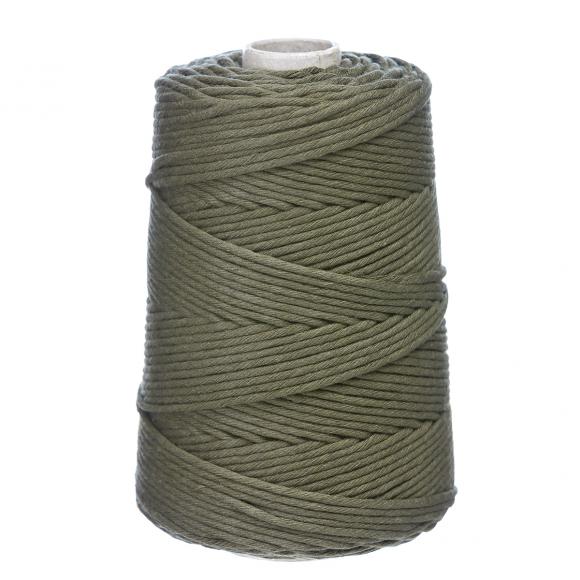 SZNUREK BAWEŁNIANY SKRĘCANY 3MM 100M, KHAKI