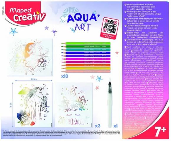 Creativ Aqua Art. obrazy akwarelowe motyw jednorożec