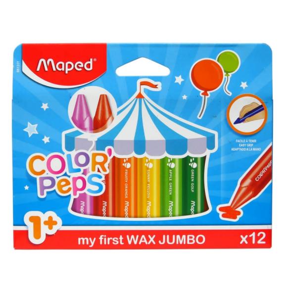 Kredki świecowe Jumbo Colorpeps Early Age 12 szt.