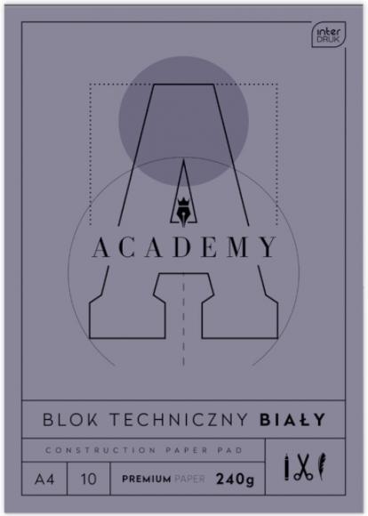 Blok techniczny A4 10 240g ACADEMY