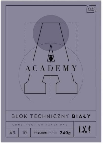 Blok techniczny A3 10 240g ACADEMY