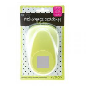 Dziurkacz ozdobny, 6,3 cm, kwadrat