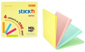 Notes samop. Magic Pad 76x76mm pastel mix