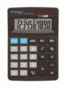 Kalkulator DONAU TECH KDT4103 10 cyfr, pamięć, 127x88x23 mm czarny